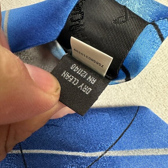 J Garcia Abstract Blue Gray Silk Tie Collection Fifty Nine Poet Absorb The War - Picture 4 of 5